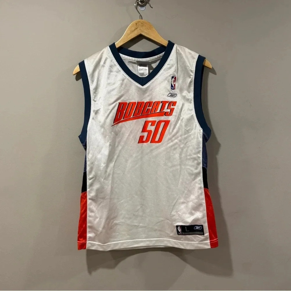 RARE🔥 Champion Vintage Emeka Okafor Charlotte Bobcats NBA Basketball Jersey
